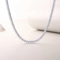 Solitude Luxury Fashion Set Mosan Diamond S925 Silver Necklace Rivaling Natural Diamonds