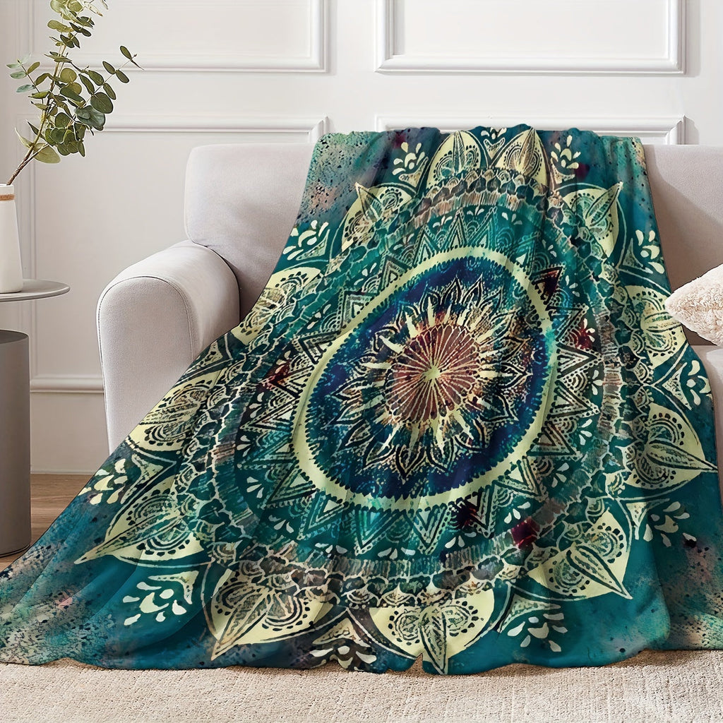 Luxurious Soft Bohemian Mandala Blanket - Visually Stunning & Cozy - Ideal Gift for Boys, Girls & Adults on Birthdays, Holidays, and Ramadan Celebrations! Lootquake LLC