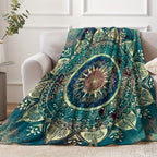 Luxurious Soft Bohemian Mandala Blanket - Visually Stunning & Cozy - Ideal Gift for Boys, Girls & Adults on Birthdays, Holidays, and Ramadan Celebrations! Lootquake LLC