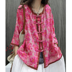 Cardigan Artistic Casual Loose Large Size Cropped Sleeve Top Pi-Mart
