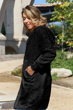 Red Double Take Full Size Hooded Teddy Bear Jacket with Thumbholes Ultra-Cozy & Stylish Comfortable Outerwear