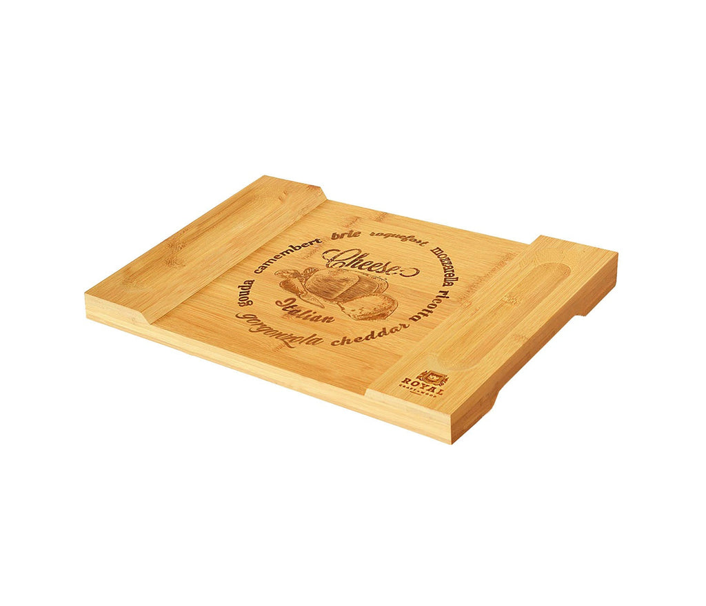 Bamboo Cheese Board & Cutting Board Kitchen Supplies Pi-Mart