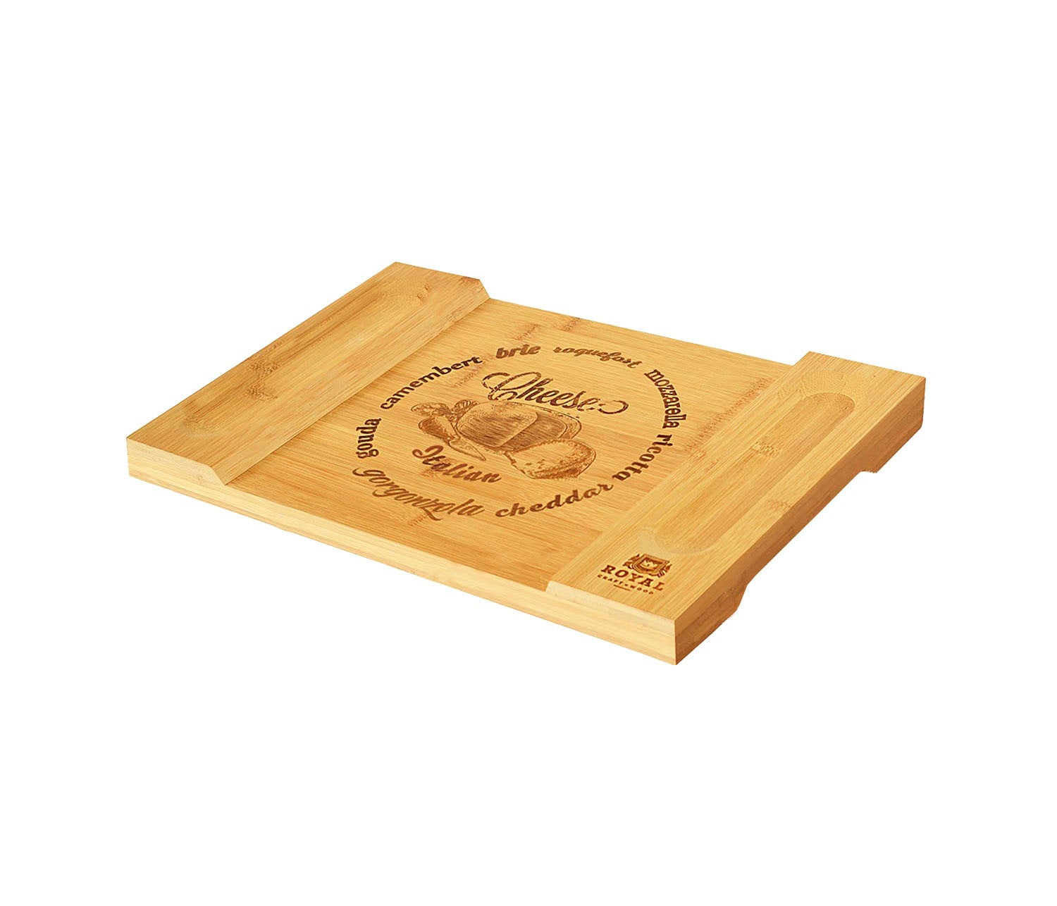 Bamboo Cheese Board & Cutting Board Kitchen Supplies Pi-Mart