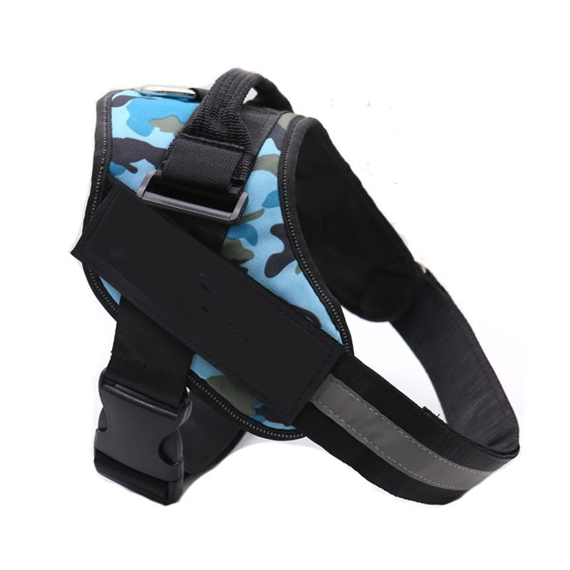 Personalized Dog Harness NO PULL Reflective Breathable Adjustable Pet Harness Vest For Small Large Dog Custom Patch Pet Supplies Pi-Mart