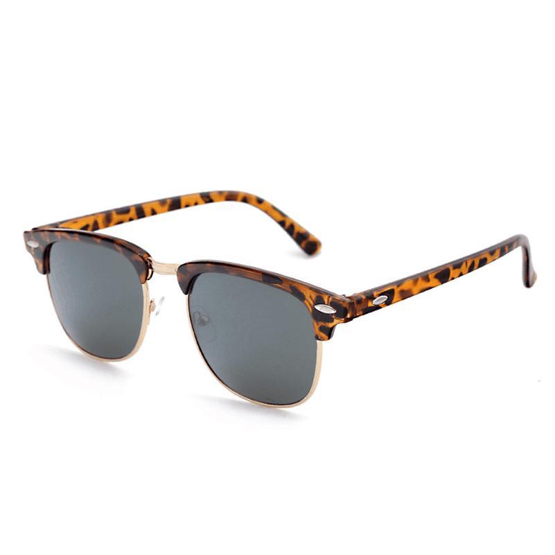 New Fashion Semi Rimless Retro Classic Luxury Polarized Sunglasses Men And Women Brand Designer Half Frame Sun Glasses Classic Oculos De Sol With UV400 Protection - SJB-DIAMOND ELITES
