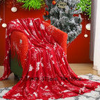 1pc Christmas Plush Bed Blanket, Soft Comfortable Blanket For Sofa Office Bed Camping Travelling Christmas Gift Lootquake LLC