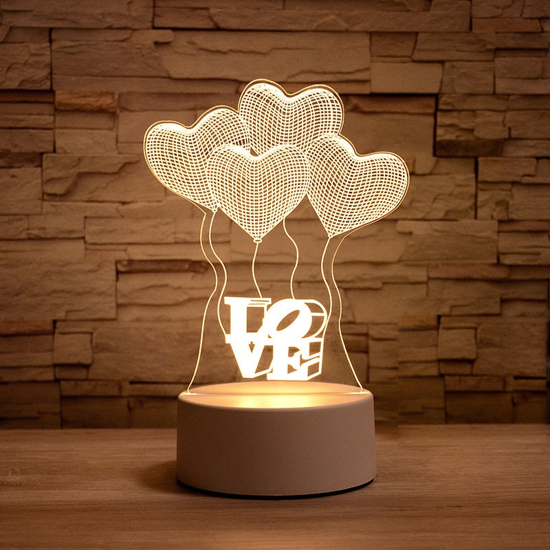3D Table Night Lamp - SJB-DIAMOND ELITES