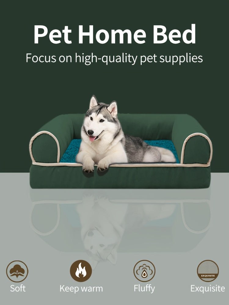 New Dog Sofa Pet Dog Bed Cat Bed Deep Sleep Dog House Square Thickened Warm Dog Mat Small Medium Large Dog House Pet Supplies Breathable Blanket Pet Dog Bed Dog Sofa Dog Bed Dog House Pet Supplies Accessories Lootquake LLC