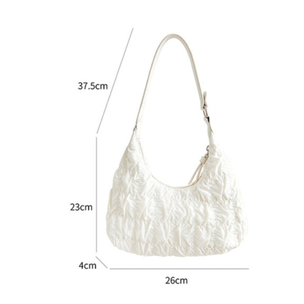 small shoulder bag cream puff bag pleated bag hobo - SJB-DIAMOND ELITES