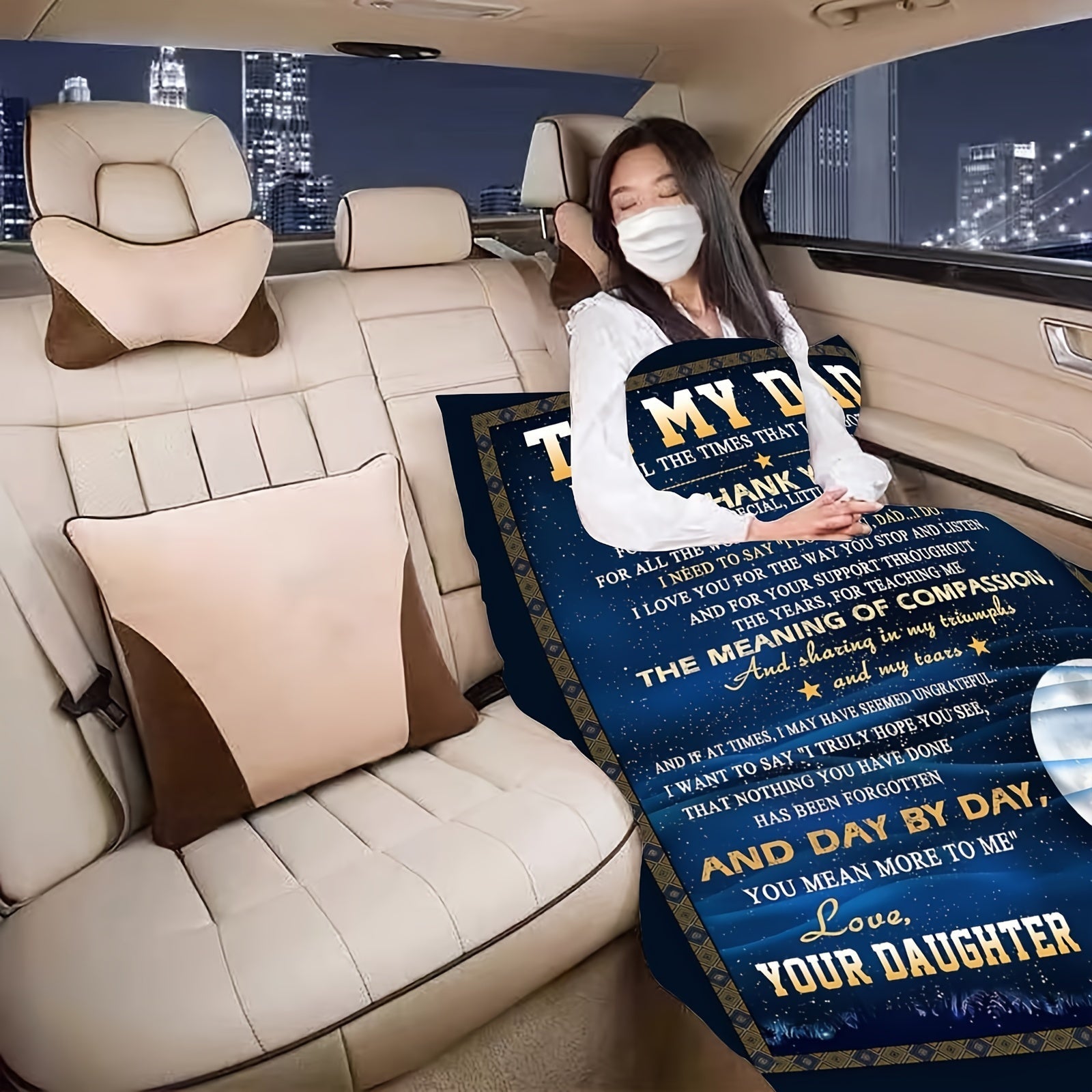 Gifts Of Blanket For Dad, Gifts From Daughter - Best Dad Ever Gifts - Idea Gift For Dad, Funny Birthday Gifts, Gifts For Daddy, Gifts For Dad Who Wants Nothing - Father's Day Gifts Of Blankets
