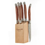 Stainless Steel Rosewood Wooden Handle Western Knife Steak Knife And Fork Set Pi-Mart