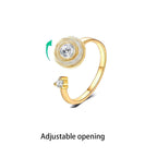 Rotating Four-Leaf Ring - SJB-DIAMOND ELITES