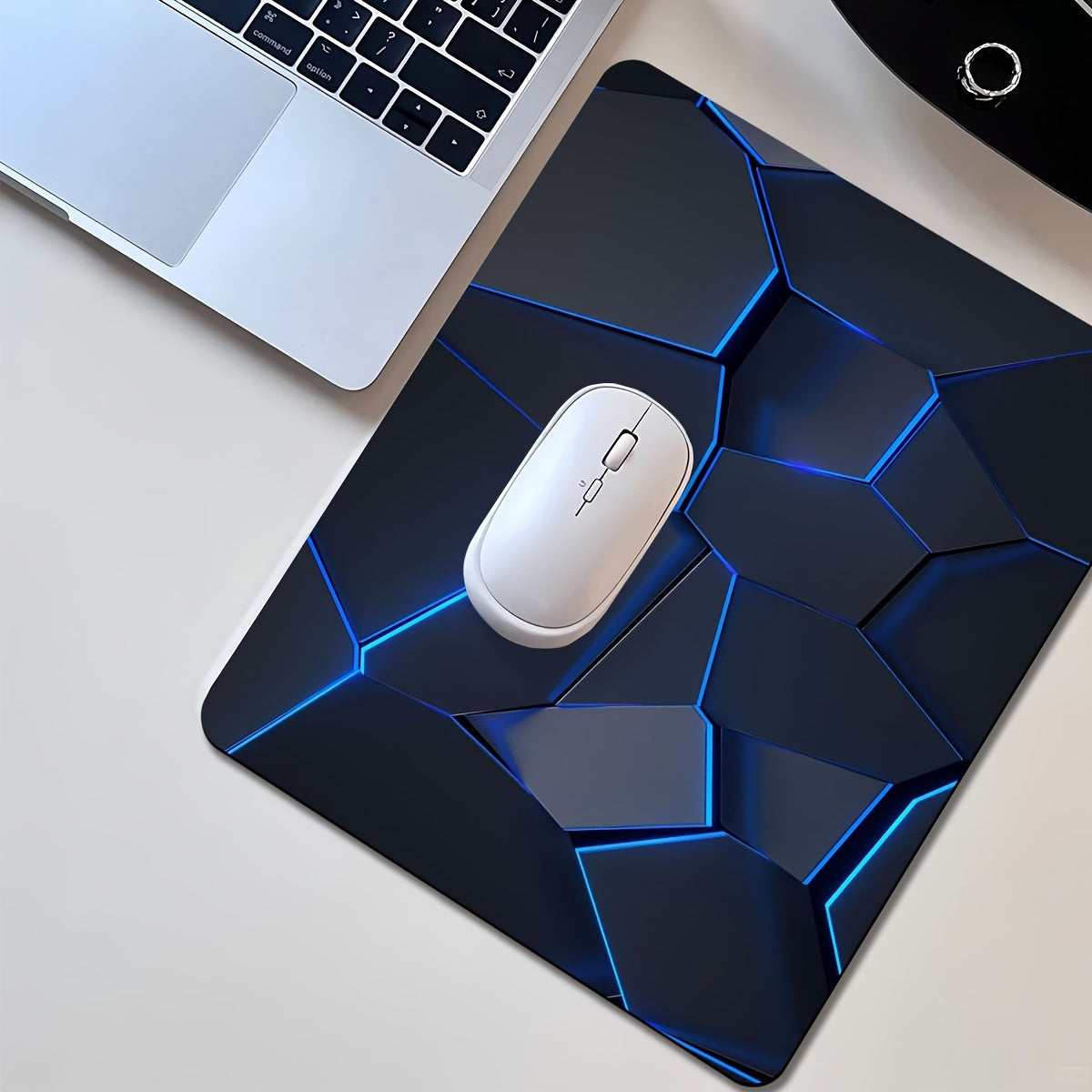 1pc Durable Gaming Mouse Pad with Stylish Geometric Design - Waterproof, Non-Slip, Washable Desk Mat for Keyboard, Sketchbook - Ideal Gift for Gamers, Office, and Study Accessories - Polyester Material No Battery Required Lootquake LLC