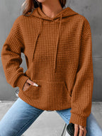 Women's Loose Casual Solid Color Long-sleeved Sweater Pi-Mart