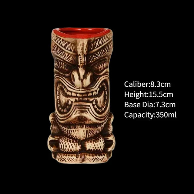 Hawaii Ceramic Tiki Mugs Pi-Mart