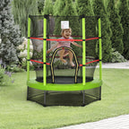 5FT Kids Trampoline with Enclosure Net for Age 3 to 6 Years Pi-Mart