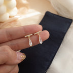 Simple Bright One Word Earring Temperament Earring