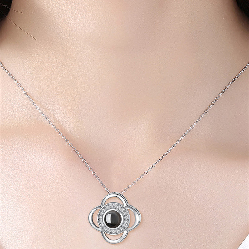 Hot Valentine's Day Gifts Metal Rose Jewelry Gift Box Necklace For Wedding Girlfriend Necklace Gifts Pi-Mart
