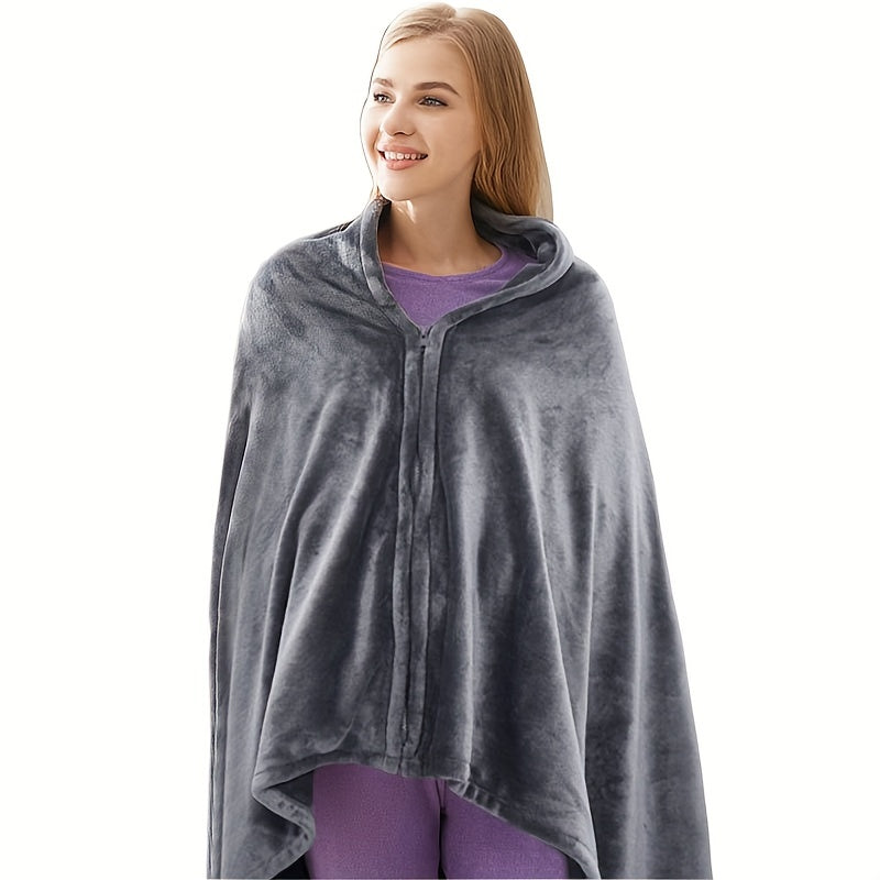 Electric Heating Blanket (59.06x31.5x0.59inch) USB Charging And Heating Blanket, Flannel Single Person Warm Shawl, Three Speed Temperature Control Adjustment, Suitable For Office Lunch Break, Outdoor Travel, Car Travel, And W