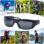 Smart Video Glasses 1080P HD Camera Glasses with Wireless Headset, Open Ear Speaker, AI Real-Time Translation Support 110+ Languages 102° Wide-angle, Sports Outdoor Glasses for Biking, Skiing, Motorcycling, Fishing Lootquake LLC
