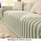 1pc Soft Chenille Sofa Protector - All-Season Universal Fit, Anti-Cat Scratch, Stain-Resistant, Plush Throw Blanket, Living Room and Bedroom Decor Essential - Easy Care, Machine Washable, and Durable Lootquake LLC