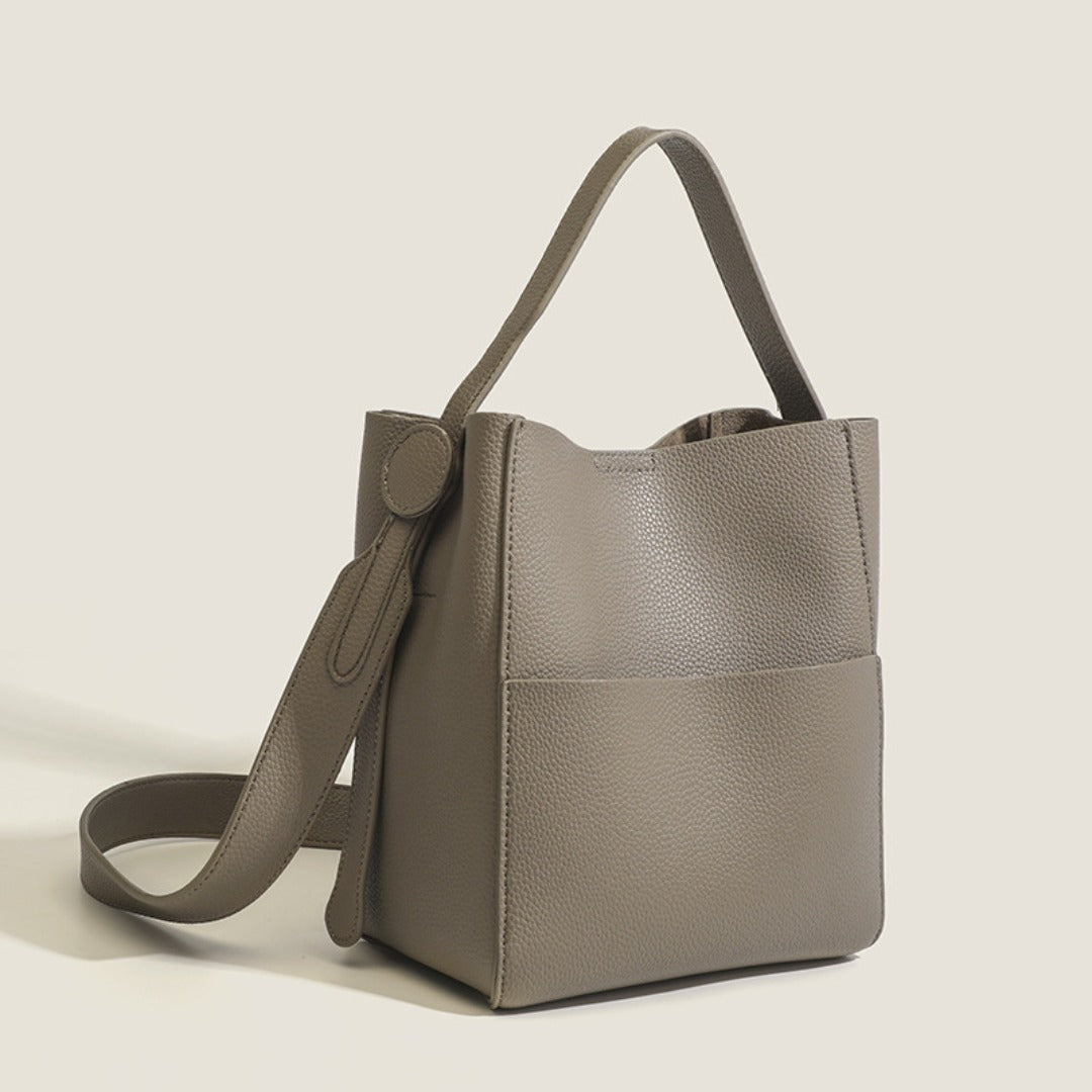 Early Autumn Women's Bag, Textured Crossbody Bucket Bag, Large Capacity Handheld Shoulder Bag - SJB-DIAMOND ELITES