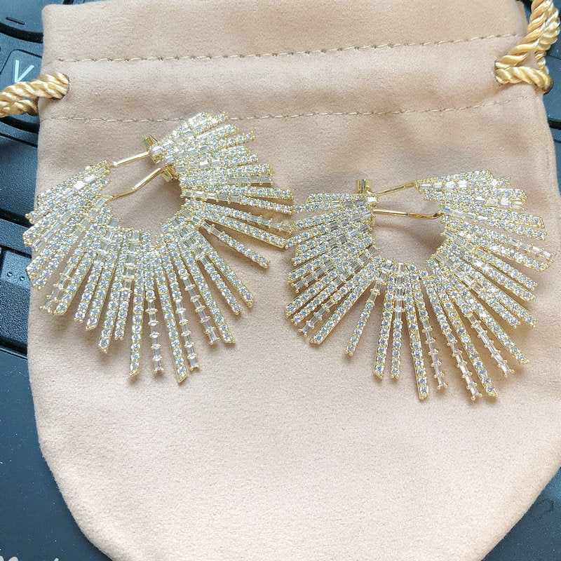 Women's Fashion New Heavy Industry Earrings Pi-Mart