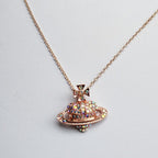Classic Cross Heart Annulus Necklace Pi-Mart