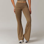 Wool Pleated High Waist Running Pants