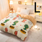 Thick Coral Fleece Double Plush Duvet Cover Pi-Mart