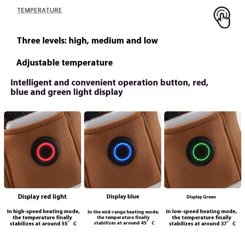Electric Heating Shoes Rechargeable Foot Warmer Artifact Heating Home Shoes Winter Warm Temperature Regulating Cotton Shoes Pi-Mart