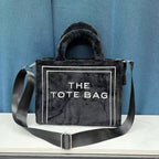 All-matching Fashion Plush Tote Handbag Women's Handbag Pi-Mart