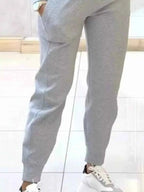 Casual Chic Cropped Sweatshirt and Jogger Set THRIXINE