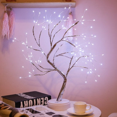 Copper Wire Christmas Tree LED Lamp Pi-Mart