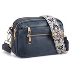 Small Crossbody Purse for Women Triple Zip, Color Matching Multifunctional Zipper Crossbody Bag, Small Square Bag PU Shoulder Bag, - SJB-DIAMOND ELITES