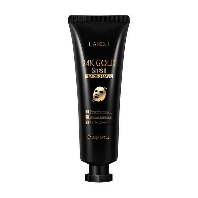 Gold Foil Snail Tear-Off Mask Hydrating Lootquake LLC