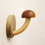 Creative Punch-free Wooden Mushroom Hat-and-coat Hook Pi-Mart