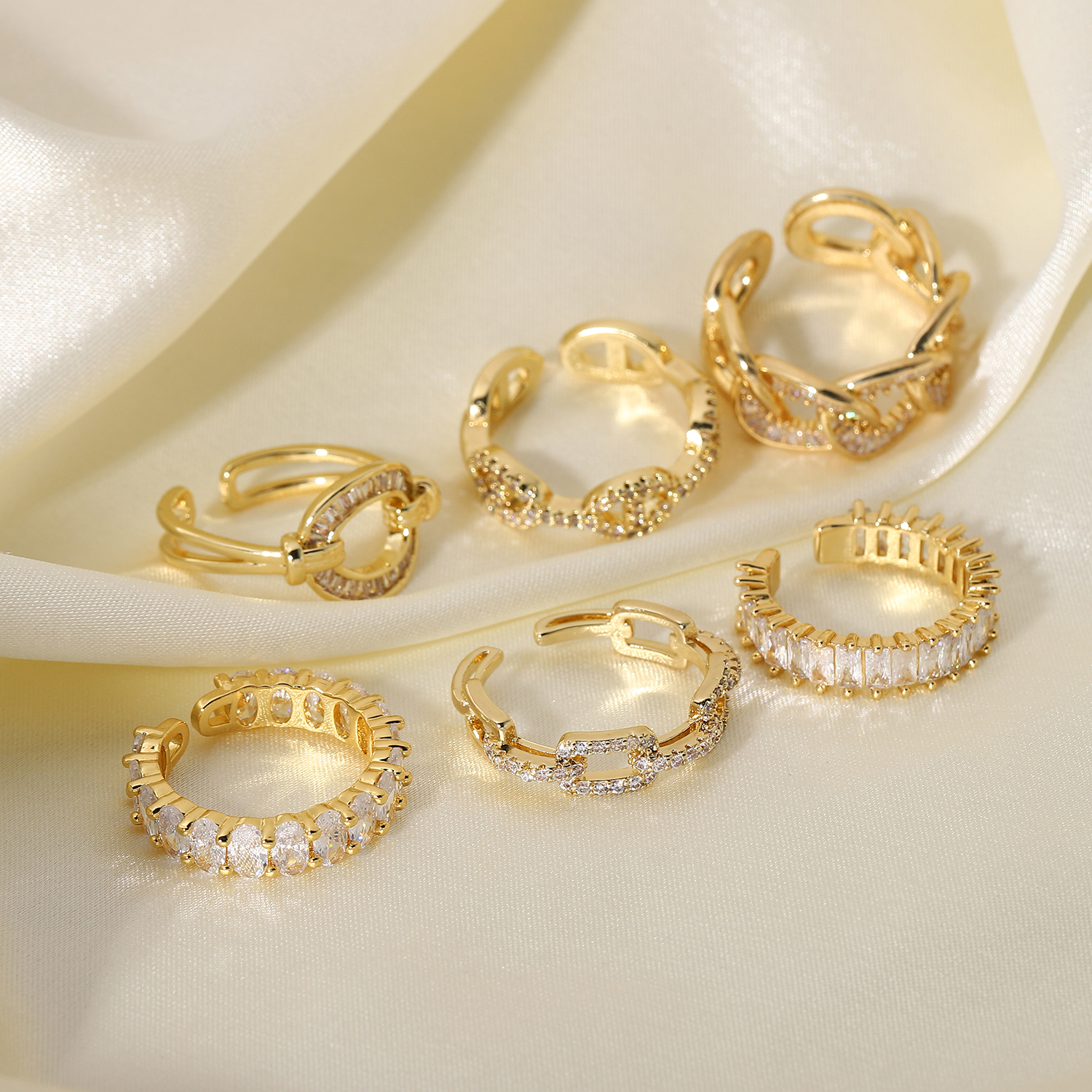 Open Shiny Stone Ring - SJB-DIAMOND ELITES