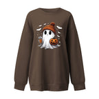 Fashion Drop-shoulder Sweater Women's Halloween Velvet Hoodie Pi-Mart