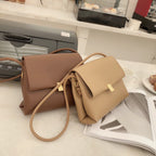 Soft leather retro shoulder bag, fashionable versatile crossbody bag with flaps, temperament underarm bag - SJB-DIAMOND ELITES
