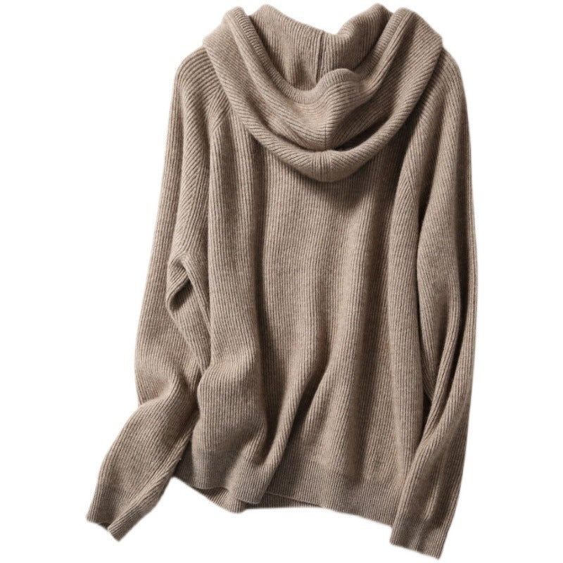 Autumn And Winter Thickening Knitted Hat Loose Sweater Pi-Mart