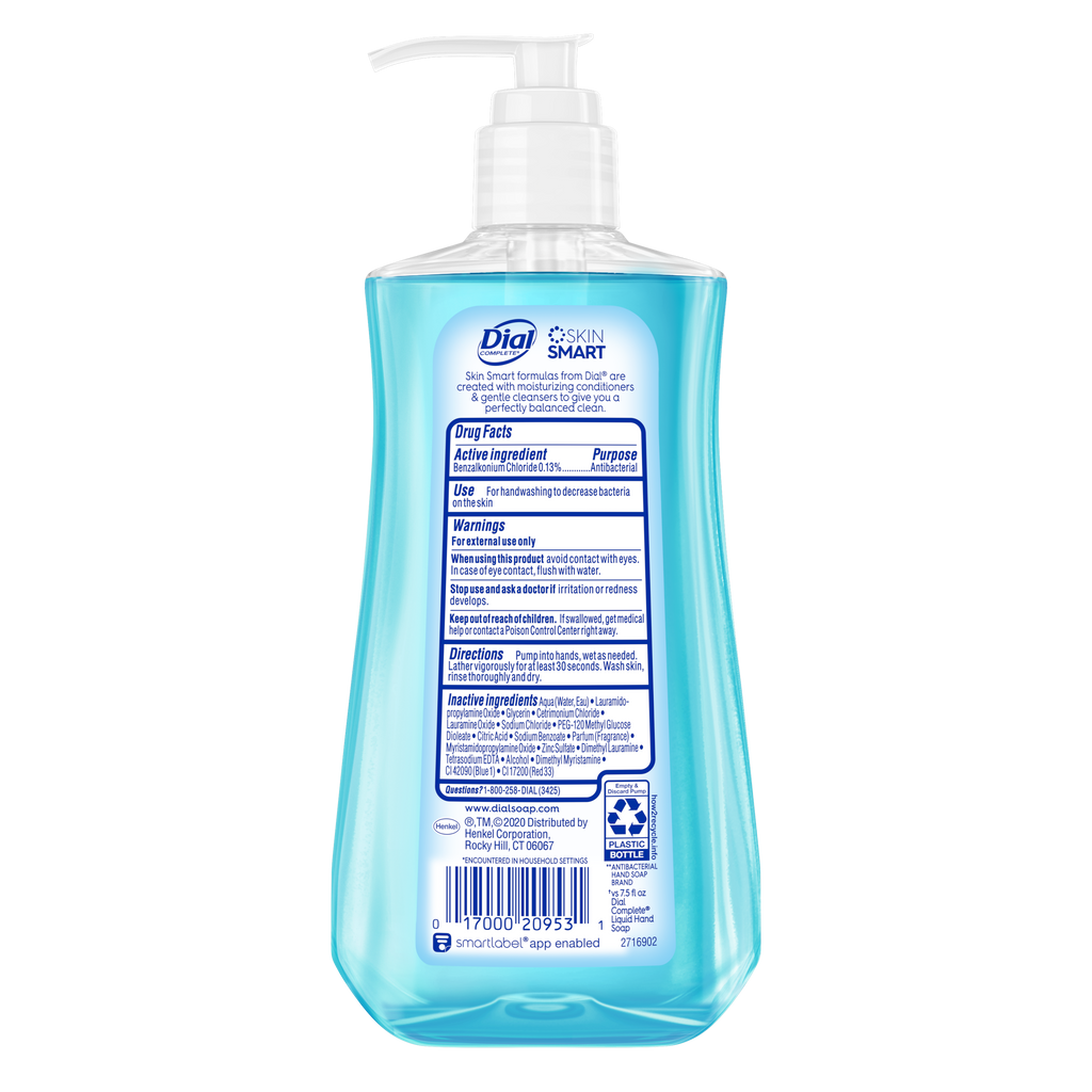 Dial Antibacterial Liquid Hand Soap, Spring Water, 11 fl oz