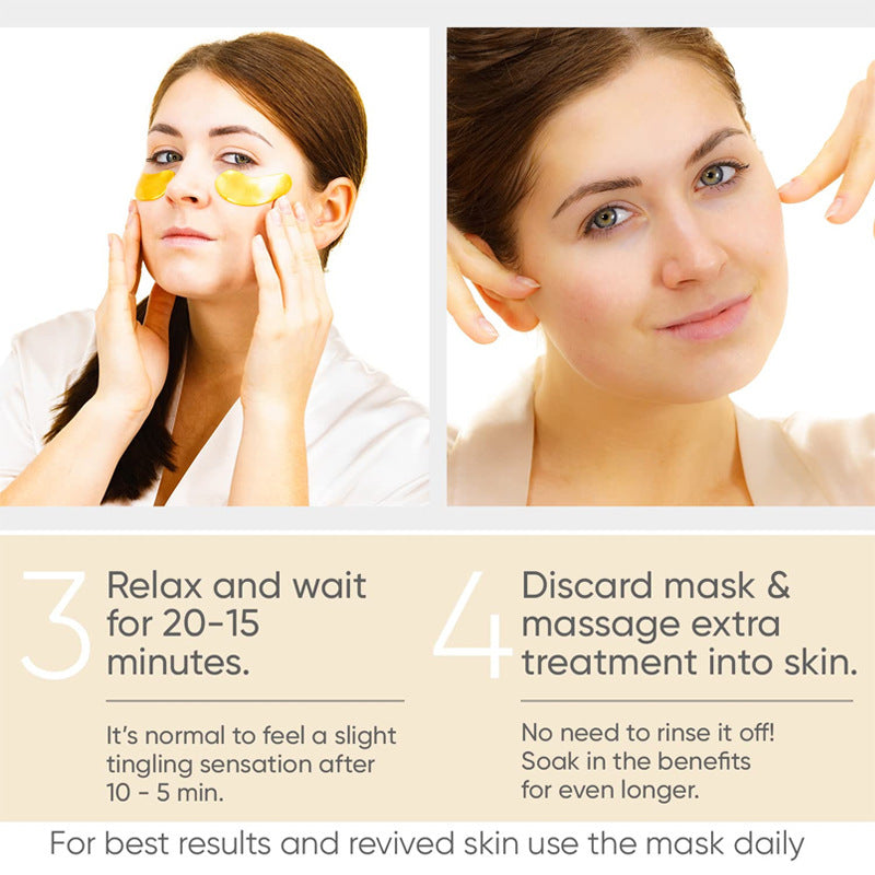 Eye Bag Removal Wrinkle Lifting And Tightening 24K Gold Eye Mask Patch Lootquake LLC