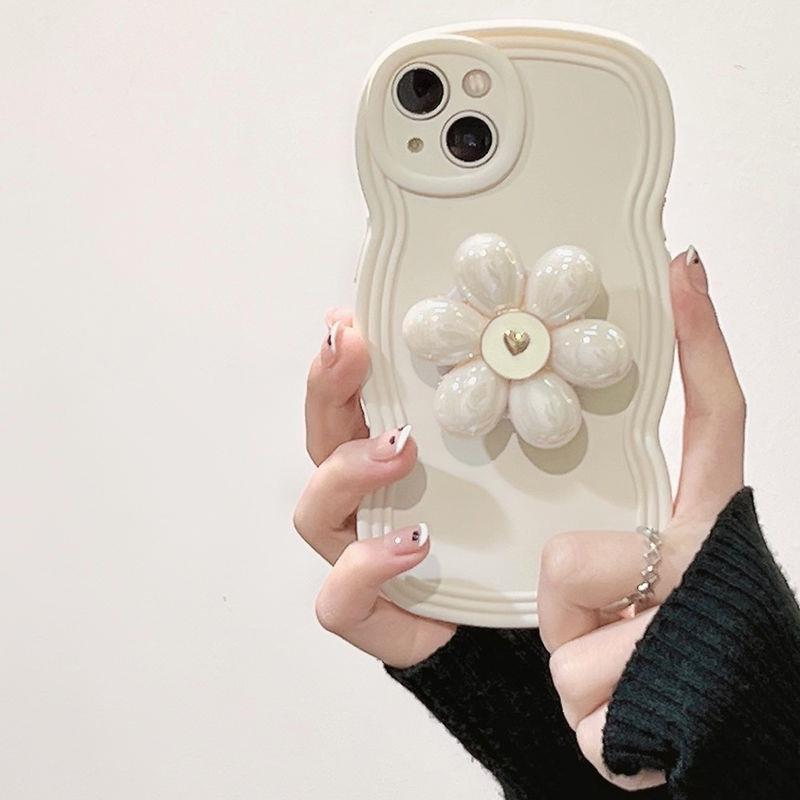Ladies Temperament Flower Stand Phone Case Pi-Mart