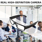 HD 1080P Smart Glasses Camera | Digital Video Recorder, 64GB Memory Card, Black ABS Frame, Rechargeable Battery, Eye Protection, HD Lens, Lightweight & Stylish Design, Sports Action Camera Lootquake LLC
