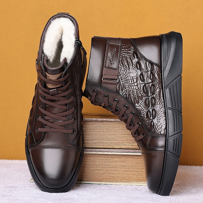 Fur Integrated Warm Snow Cotton Boots Pi-Mart