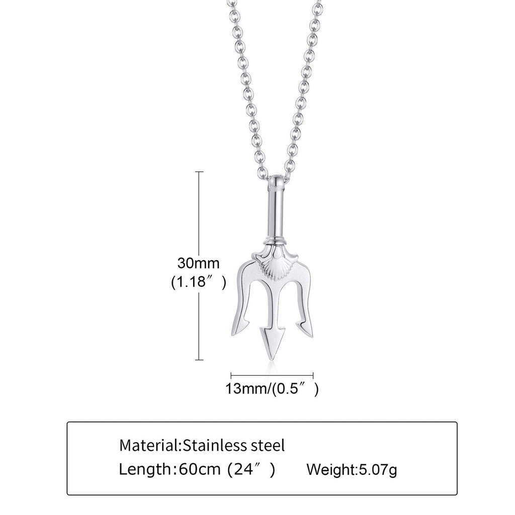Stylish Neptune Trident Chain Necklaces Pi-Mart