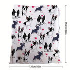 1pc Super Soft Cute Dog Fleece Blanket - Ultra-Cozy, Lightweight & Warm - Premium Flannel Throw for Couch, Bed & Sofa - Stylish Living Room Decor Accent Lootquake LLC