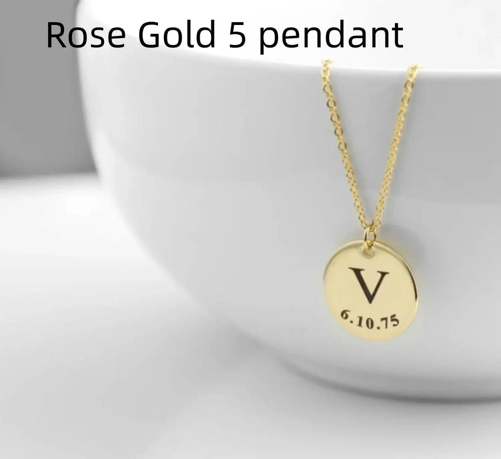 Personalized Pendant Stainless Steel Necklace