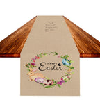 Easter Table Flag Linen Strong Durable Tablecloth Oil And Stain Proof Pi-Mart